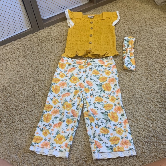 Little Lass outfit w/ matching headband size 5